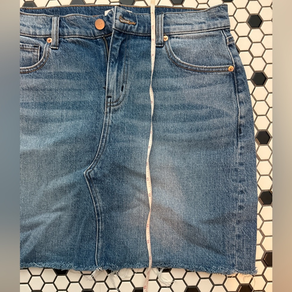 Evereve Denim Mini Skirt - 29 - Picture 3 of 6